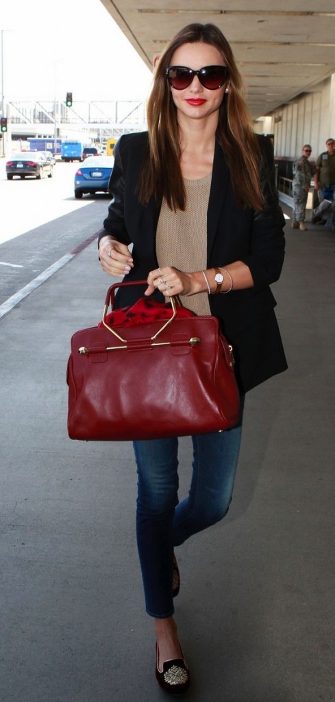 Miranda Kerr Catches A Flight At LAX Airport